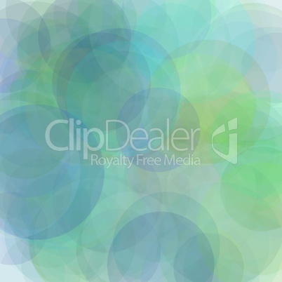 Abstract blue green grey circles illustration background