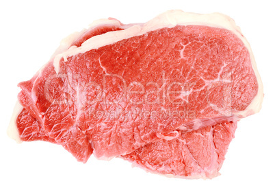 fresh meat isolated on white