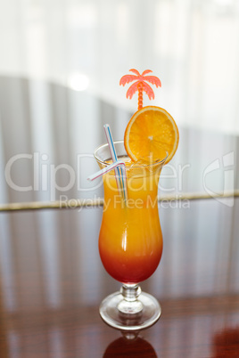 Orange - red cocktail