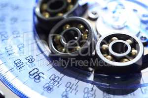 Ball Bearings And Protractor