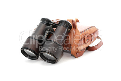 Old Binoculars With Case