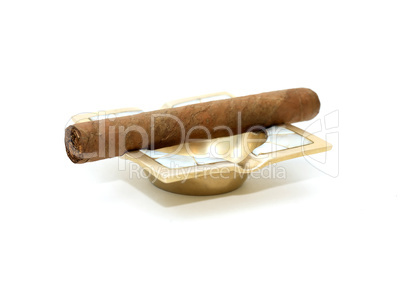 Cigar On Ashtray