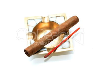 Cigar On Ashtray