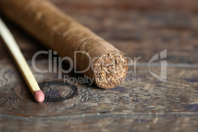 Cigar On Wood