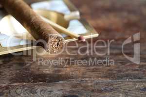 Cigar On Wood