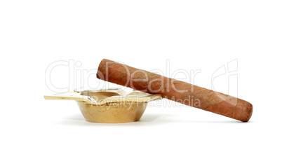 Cigar On Ashtray