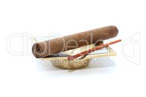 Cigar On Ashtray