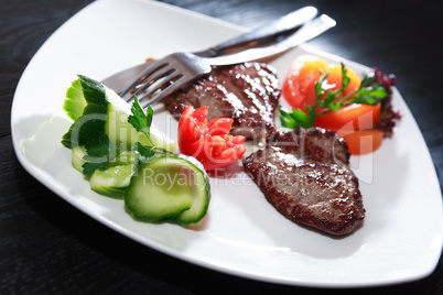 Grilled Meat And Vegetables