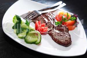 Grilled Meat And Vegetables