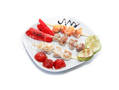 Kebab On Plate