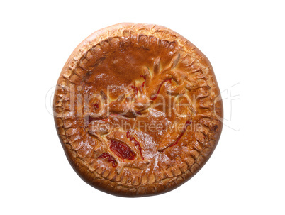 Meat Pie On White