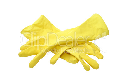 Yellow Rubber Gloves