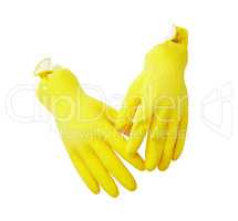 Yellow Rubber Gloves