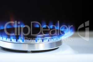Gas Burner With Fire