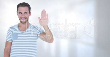 Man waving