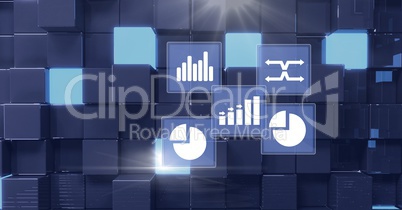 Business chart statistic icons