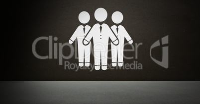 Three Business people group icon