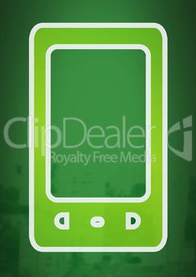 Green phone icon