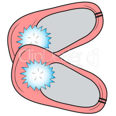 Children's slippers with pompon