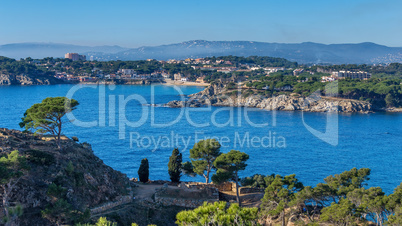 Nice detail from Costa Brava coastal in Spain, La Fosca