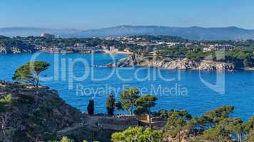 Nice detail from Costa Brava coastal in Spain, La Fosca