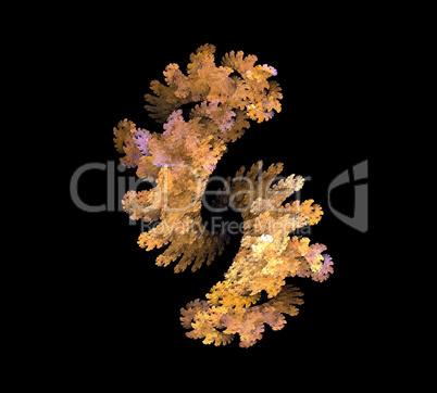 image of one Digital Fractal on Black Color image of one Digital Fractal on Black Color
