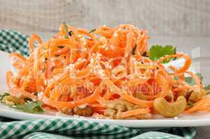 Carrot ribbon salad