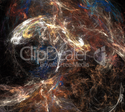 image of one Digital Fractal on Black Color image of one Digital Fractal on Black Color