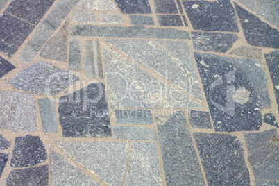 granite floor at dry sunny day