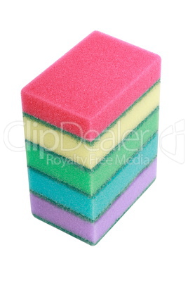 many foam rubber  sponge