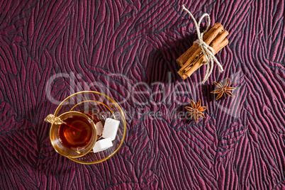 Turkish tea in traditional glass