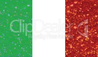 Luxury red and green glitter Italy country flag icon