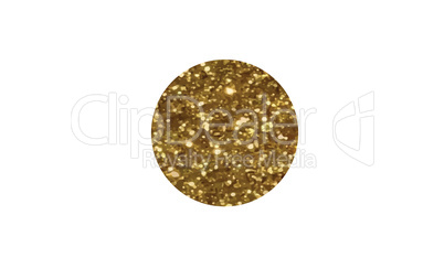 Luxury golden glitter Japan country flag icon