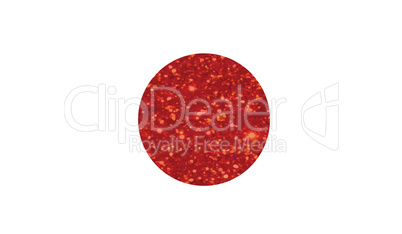 Luxury red glitter Japan country flag icon