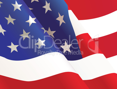 Waving United States USA country flag background