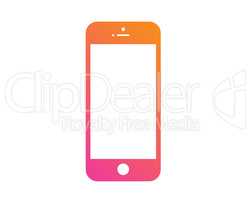 Colorful gradient pink to orange OLED black flat smart wide TV i