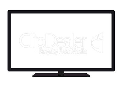 isolated OLED black flat smart wide TV