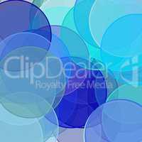 Abstract blue circles illustration background