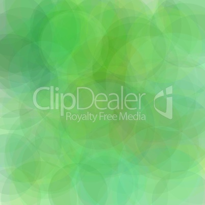 Abstract green circles illustration background