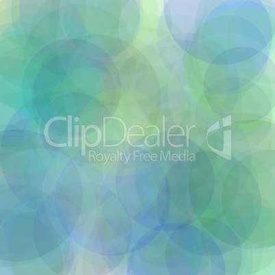 Abstract blue green circles illustration background