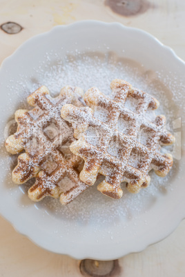 Waffeln mit Beeren Waffeln mit Beeren