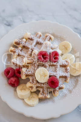 Waffeln mit Beeren