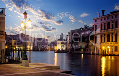 Sunset over grand canal