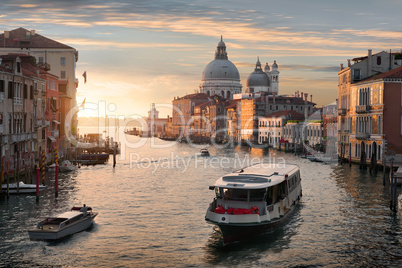 Vaporetto at sunset