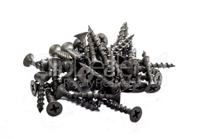 A handful of metal screws