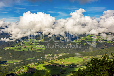 Puster Valley landscape in South Tyrol