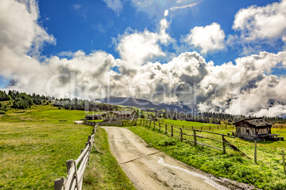 Hiking landscape in South Tyrol