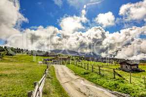 Hiking landscape in South Tyrol