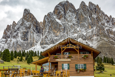 Nature Park Geisler-Puez with Gschnagenhardt Alm in South Tyrol
