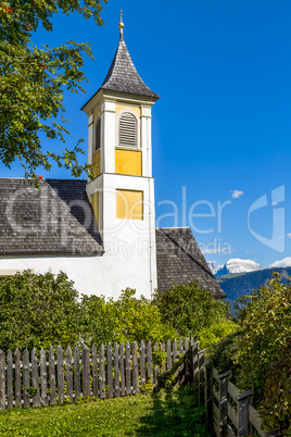 Small pilgrimage church of Ritten Mitteldorf in South Tyrol